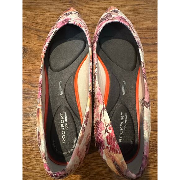 Rockport Women's Total Motion Adelyn Floral Flats - Sz 8.5 Unique Cottage Style - Picture 9 of 10